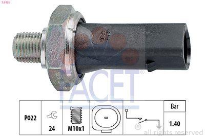 Oil Pressure Switch FACET 7.0135