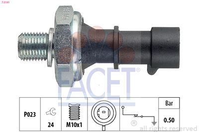 Oil Pressure Switch FACET 7.0141