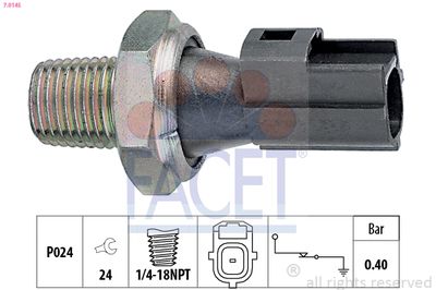 Oil Pressure Switch FACET 7.0145