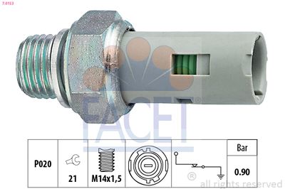 Oil Pressure Switch FACET 7.0153