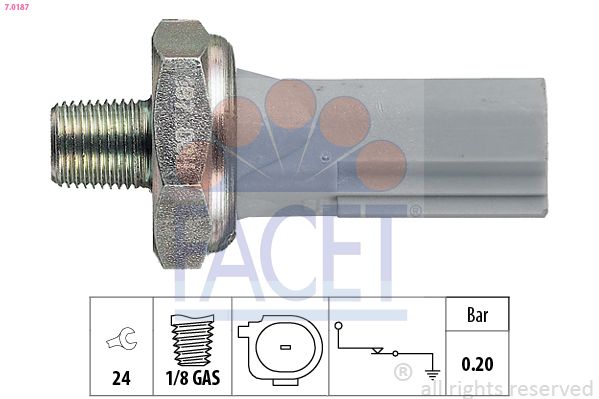 FACET 7.0187 Oil Pressure Switch