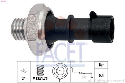 Oil Pressure Switch FACET 7.0222