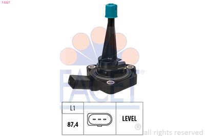Sensor, engine oil level FACET 7.0227
