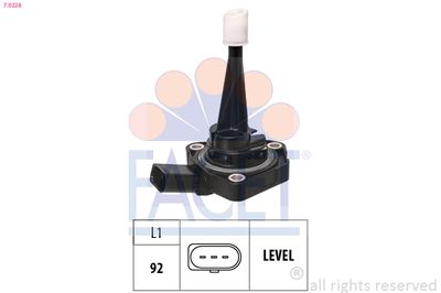 Sensor, engine oil level FACET 7.0228
