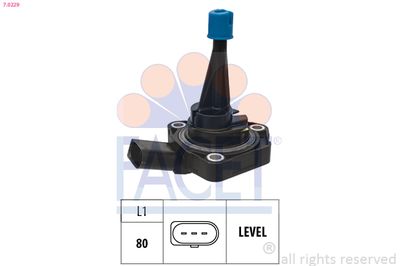 Sensor, engine oil level FACET 7.0229