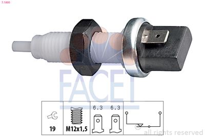 Stop Light Switch FACET 7.1000