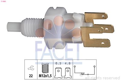 Stop Light Switch FACET 7.1083