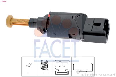 Stop Light Switch FACET 7.1194