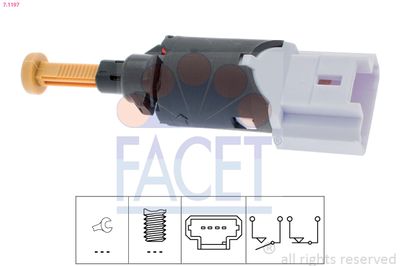 Stop Light Switch FACET 7.1197