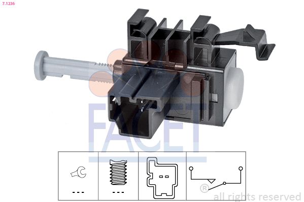 FACET 7.1236 Switch, clutch control (cruise control)