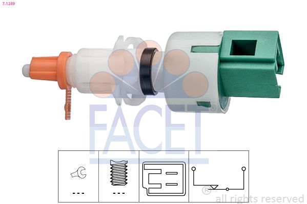 FACET 7.1249 Switch, clutch control (cruise control)