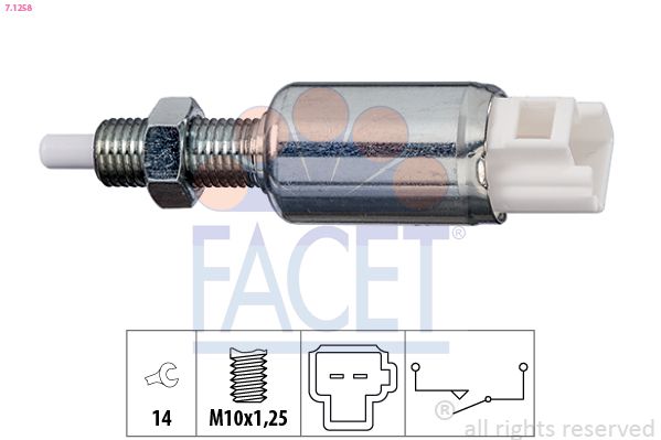 FACET 7.1258 Switch, clutch control (cruise control)