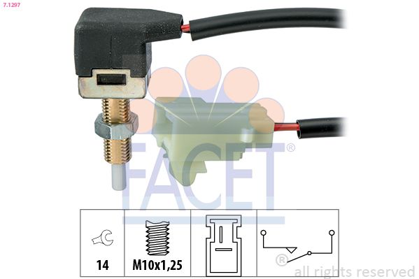 FACET 7.1297 Switch, clutch control (cruise control)