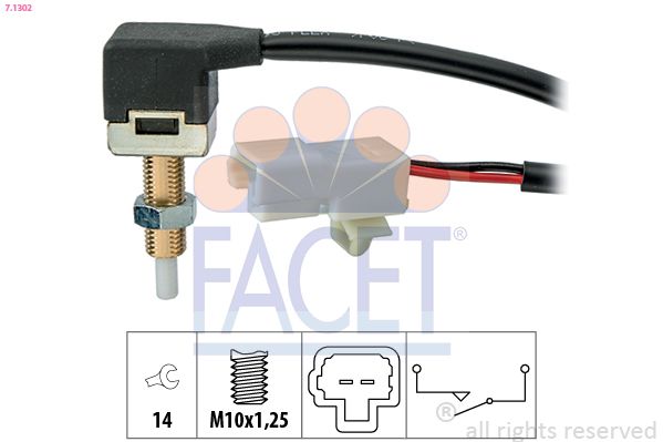 FACET 7.1302 Switch, clutch control (cruise control)