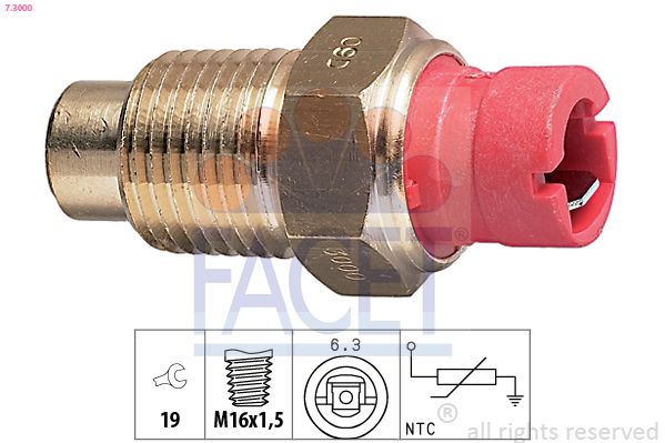 FACET 7.3000 Sensor, coolant temperature