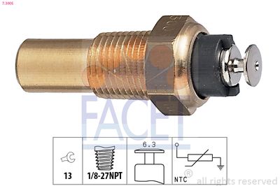 Sensor, coolant temperature FACET 7.3005