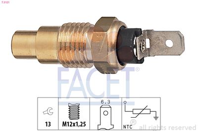 Sensor, coolant temperature FACET 7.3121