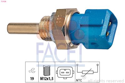 Sensor, oil temperature FACET 7.3128