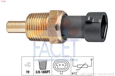 Sensor, oil temperature FACET 7.3129