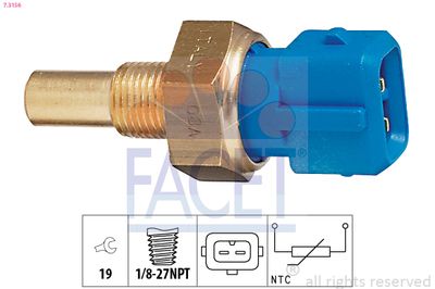 Sensor, coolant temperature FACET 7.3156