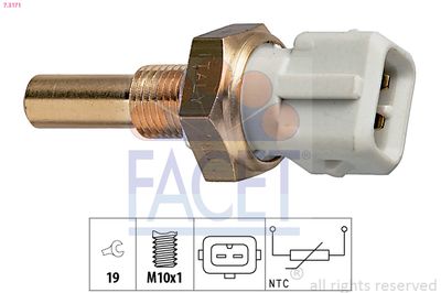 Sensor, coolant temperature FACET 7.3171