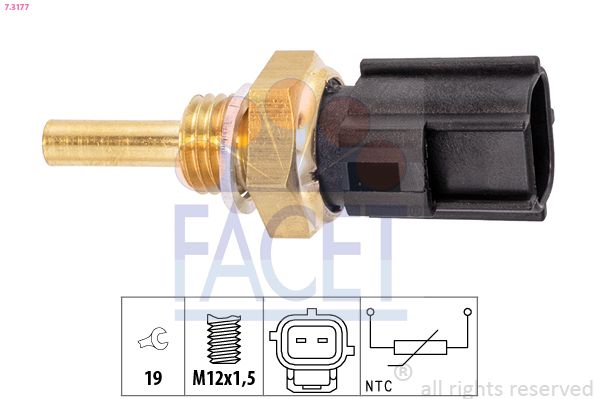 FACET 7.3177 Sensor, oil temperature