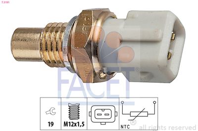 Sensor, oil temperature FACET 7.3191