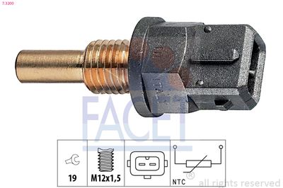 Sensor, coolant temperature FACET 7.3200