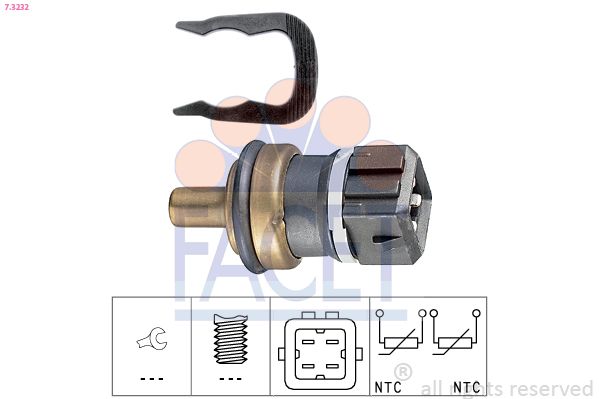 FACET 7.3232 Sensor, coolant temperature