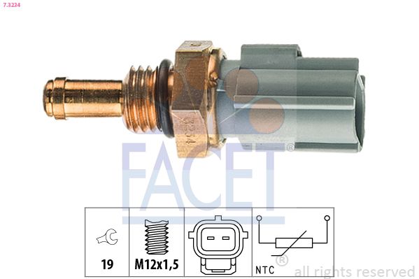 FACET 7.3234 Sensor, oil temperature
