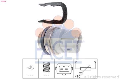 Sensor, coolant temperature FACET 7.3254