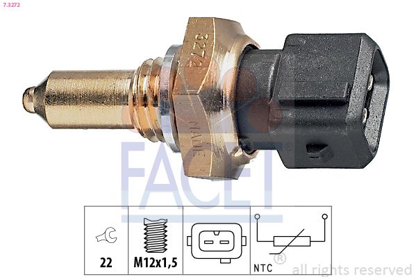 FACET 7.3272 Sensor, oil temperature