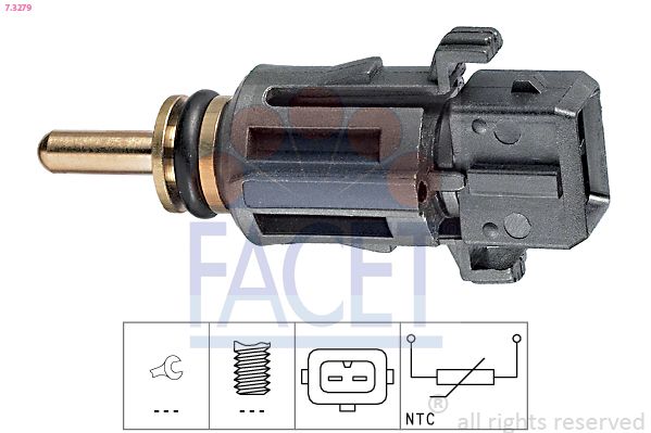 FACET 7.3279 Sensor, coolant temperature