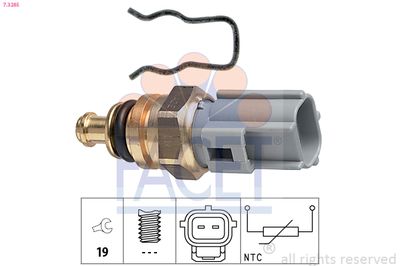 Sensor, coolant temperature FACET 7.3285