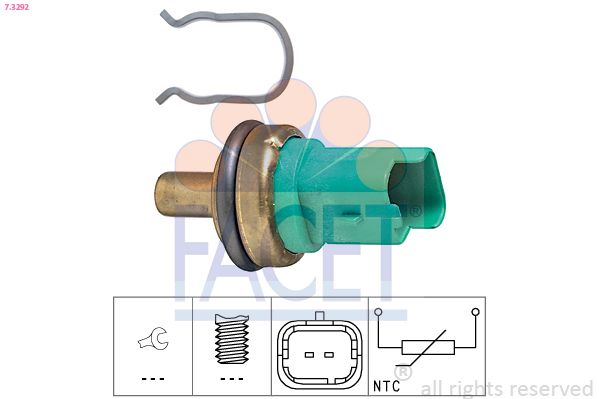 FACET 7.3292 Sensor, oil temperature