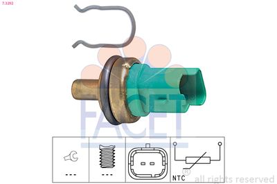 Sensor, oil temperature FACET 7.3292