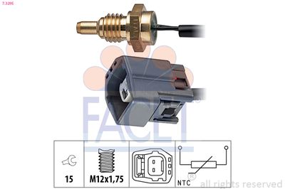 Sensor, coolant temperature FACET 7.3295