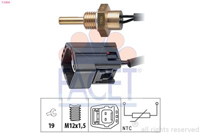 Sensor, coolant temperature FACET 7.3304
