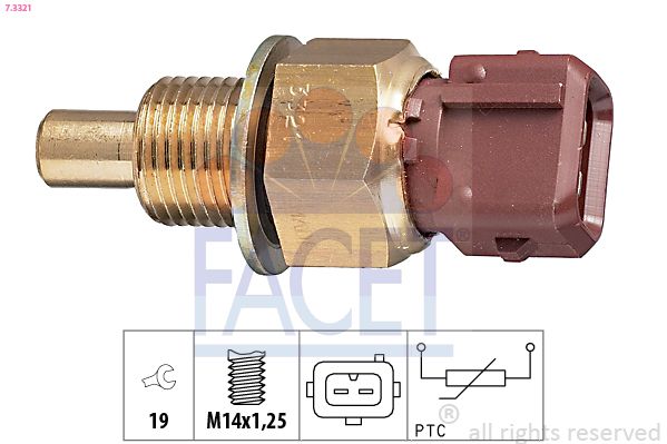 FACET 7.3321 Sensor, coolant temperature