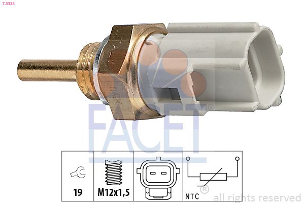 FACET 7.3323 Sensor, coolant temperature