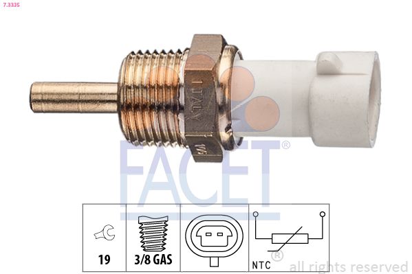 FACET 7.3335 Sensor, coolant temperature