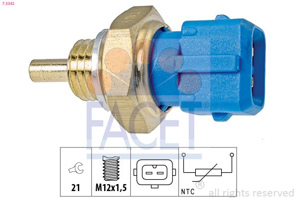 FACET 7.3342 Sensor, coolant temperature