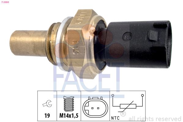 FACET 7.3350 Sensor, oil temperature