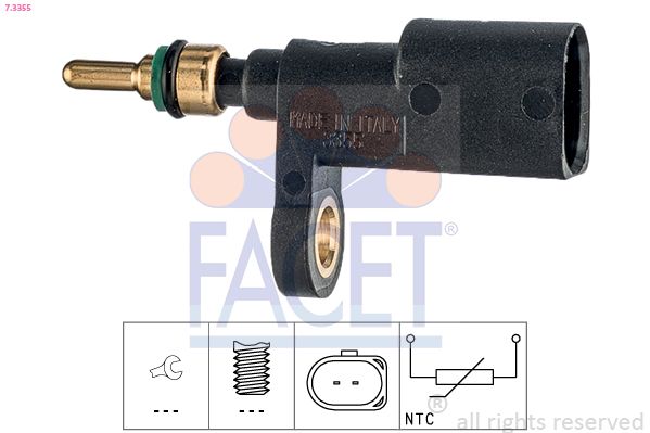 FACET 7.3355 Sensor, coolant temperature