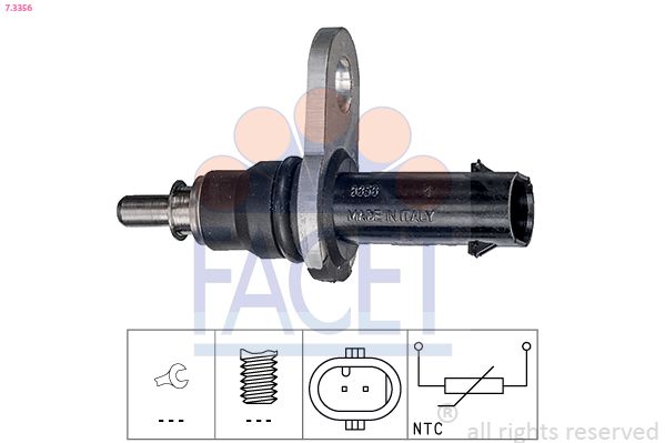 FACET 7.3356 Sensor, oil temperature