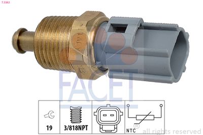 Sensor, oil temperature FACET 7.3363