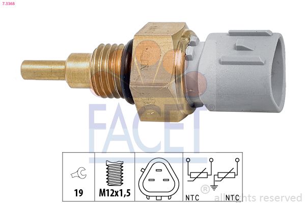 FACET 7.3368 Sensor, coolant temperature
