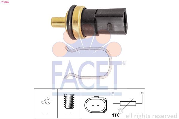 FACET 7.3376 Sensor, coolant temperature