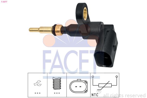 FACET 7.3377 Sensor, coolant temperature