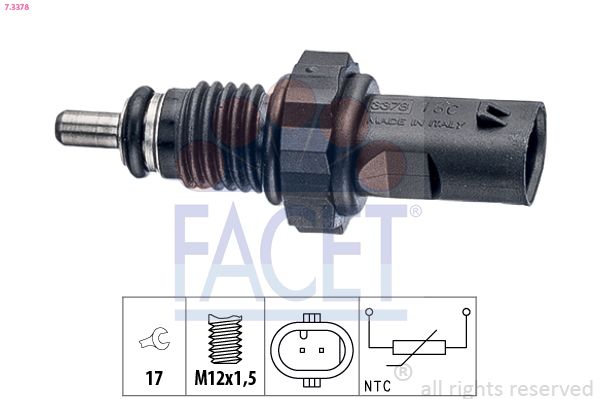 FACET 7.3378 Sensor, oil temperature